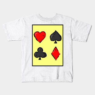 Lucky Playing Card Kids T-Shirt